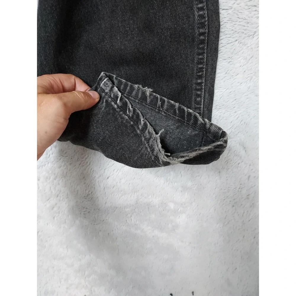 Vintage Levis 560 Jeans Men 34x30 Loose Fit Tapered Leg Black Baggy Made USA 90s